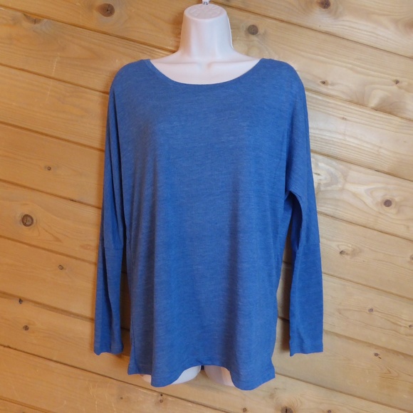 Alternative Tops - Alternative Blue Long Sleeve Tee Organic Cotton M